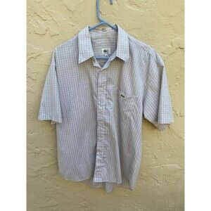 Lacoste short sleeve button down shirts sz xl